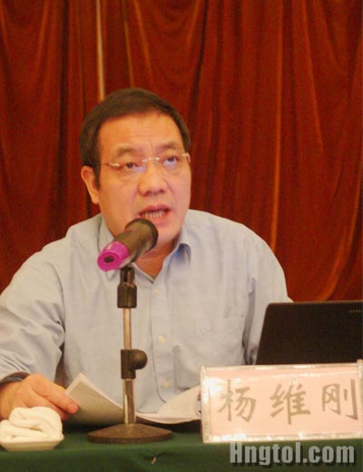 杨维刚副厅长发言