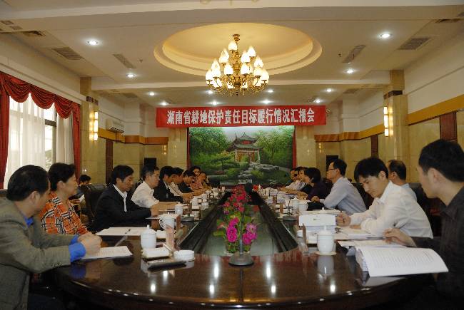 图为湖南省耕地保护汇报会现场20100511-03